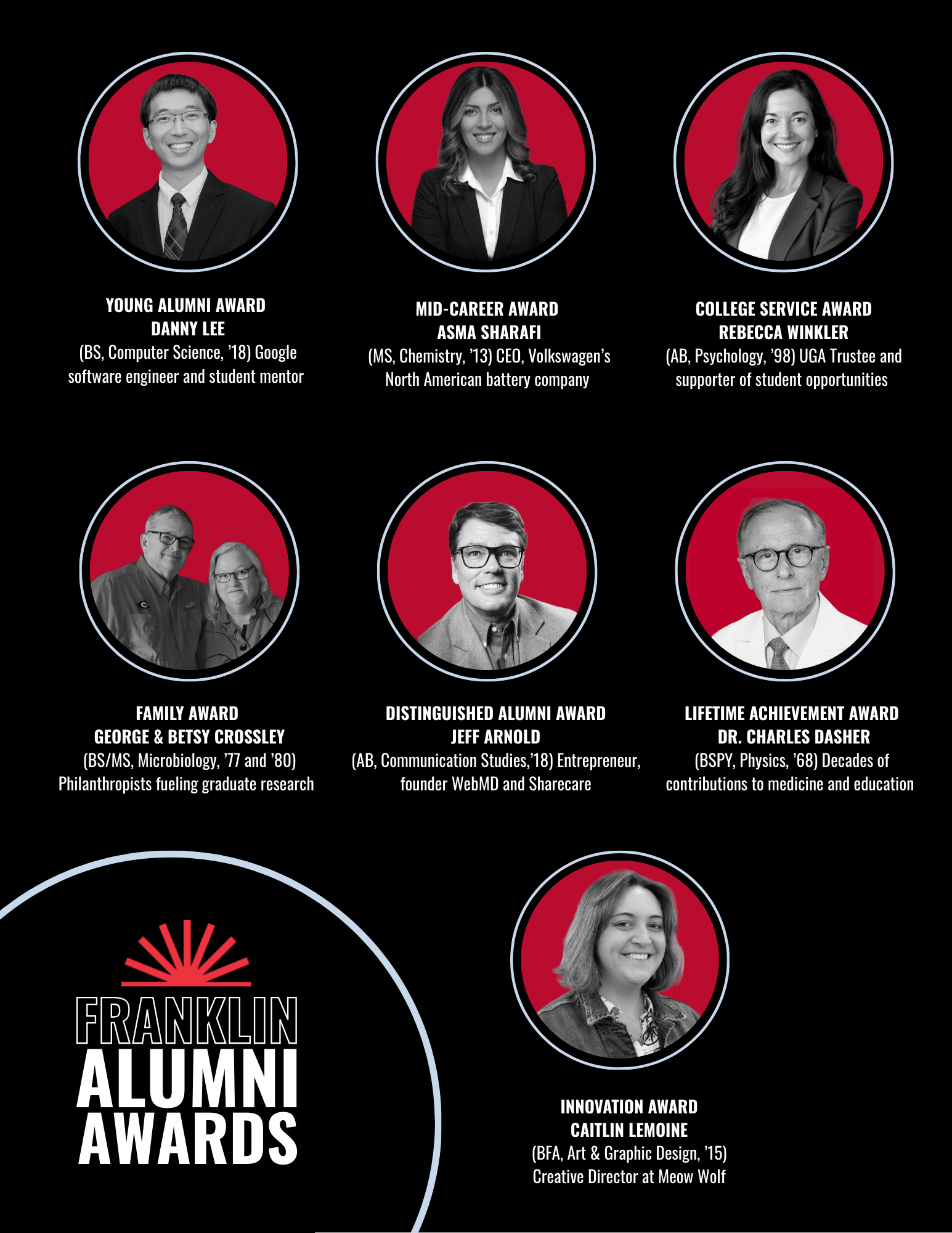 2026 Alumni Award winners
