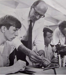 Pictured: Hope Ritter with students 