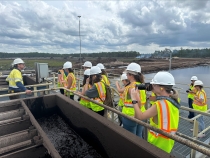 photo of people in yellow vests, day