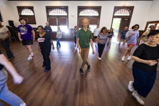 photo of people doing dance steps