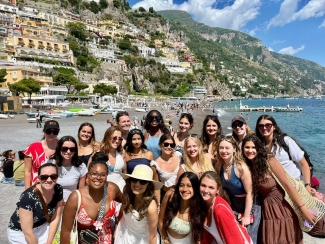Students in Naples during study abroad