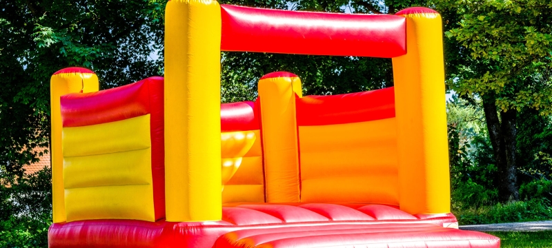 photo of bounce house, day