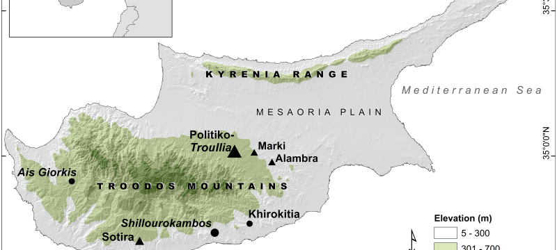 graphic map of island on white, with inset regional image