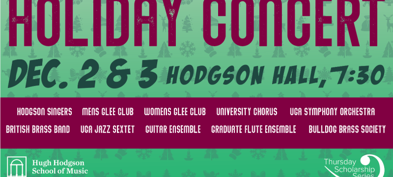 graphic with words on green and red band