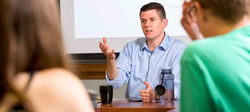 professor in class with students