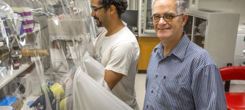 photo of two men in lab
