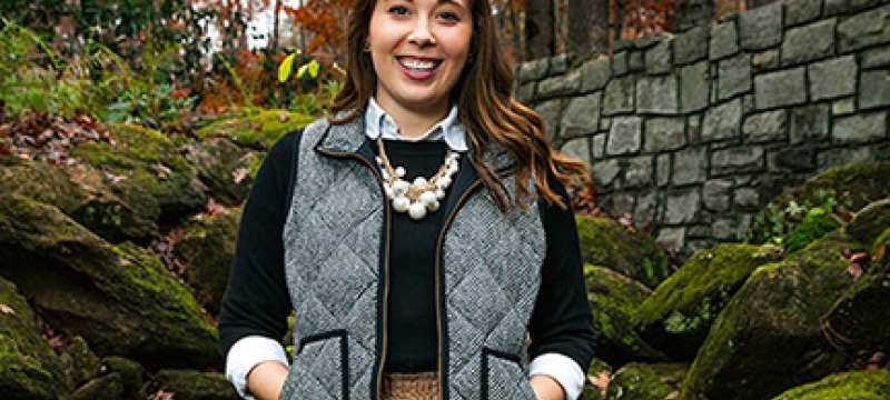 woman in garden, photo
