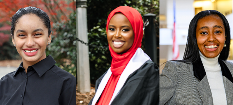 portrait of three women
