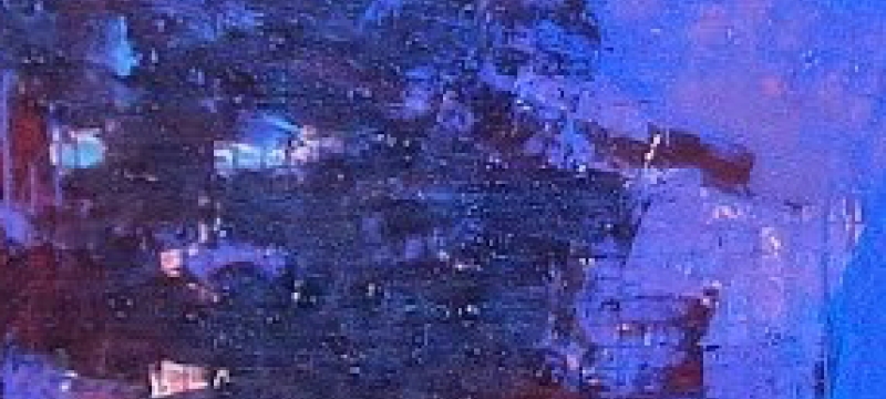blue painting detail