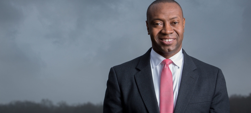 photo of man, with cloudy sky background
