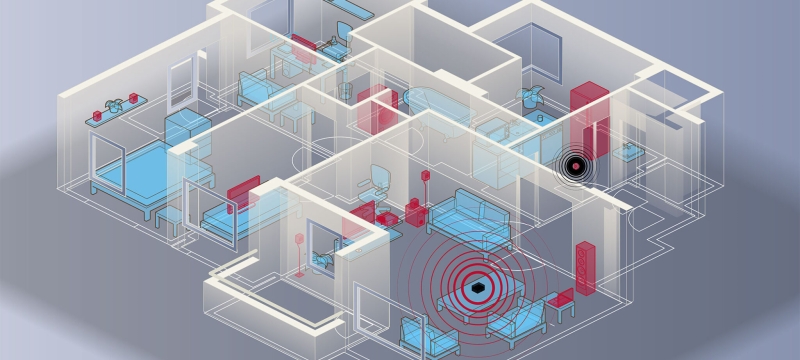 graphic illustration of house without roof or exterior walls