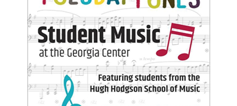 graphic with musical notes and tab