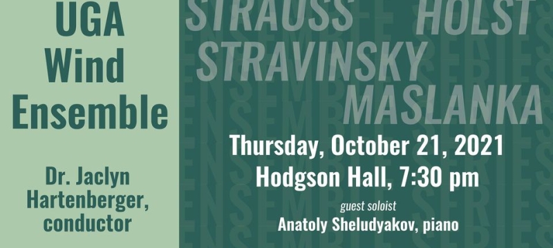 graphic with text on green shades