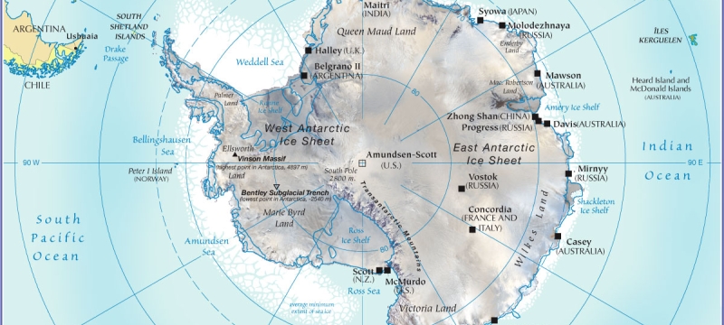 map of Antarctica