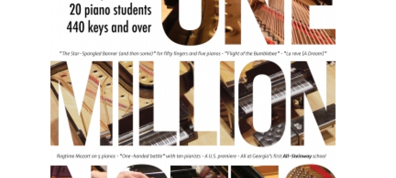 graphic with one million notes