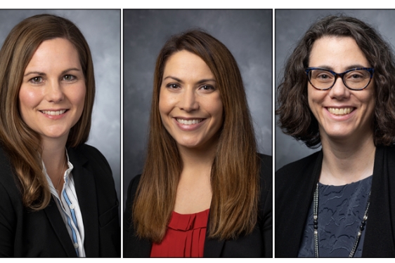 headshots of three women 