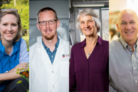 compose photo of four people, two men, two women