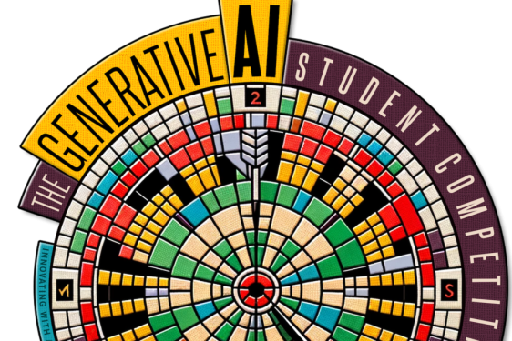 graphic with color dart board diagram and text