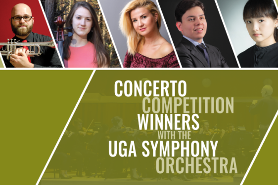 graphic with five headshot photos, green with white text