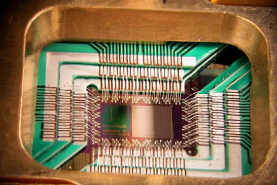 photo of computer chip and holder