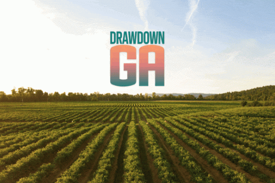 graphic wth farm field, cityscape