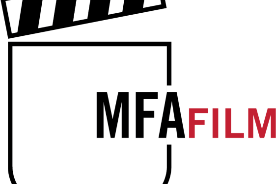 graphic in red, back and gray with clapboard logo