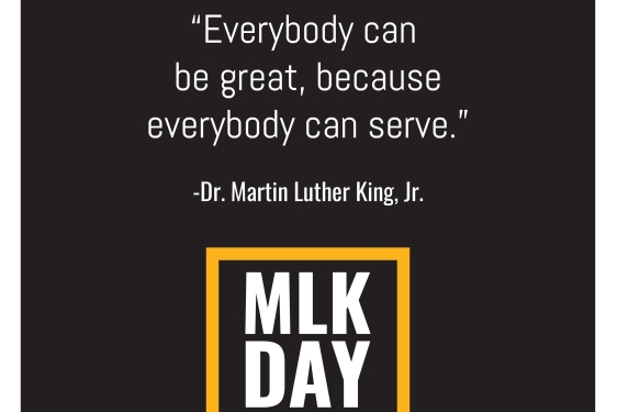 graphic on black for MLK