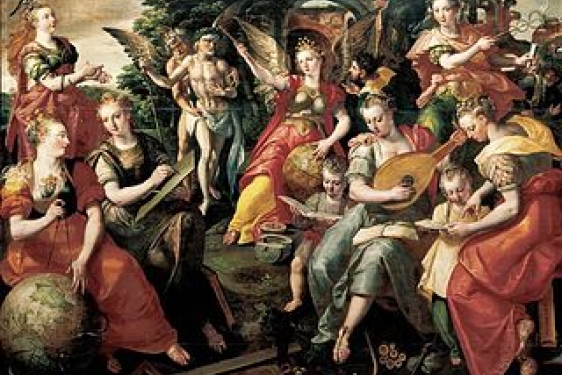 the seven liberal arts painting