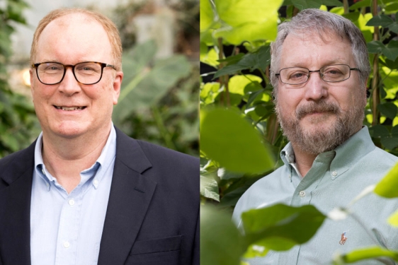 side-by-side headshots of two men