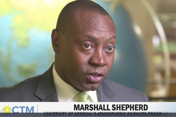 still video of man speaking on television