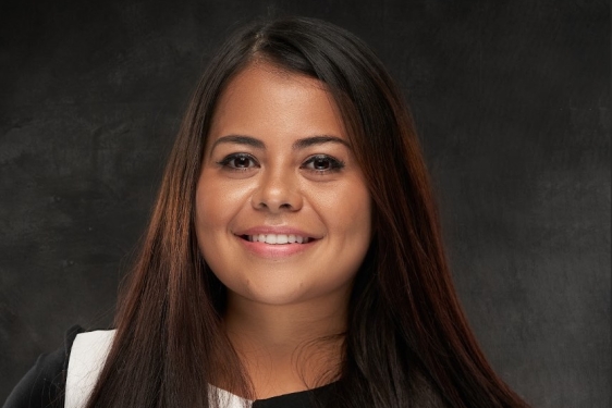 studio portrait photo of woman