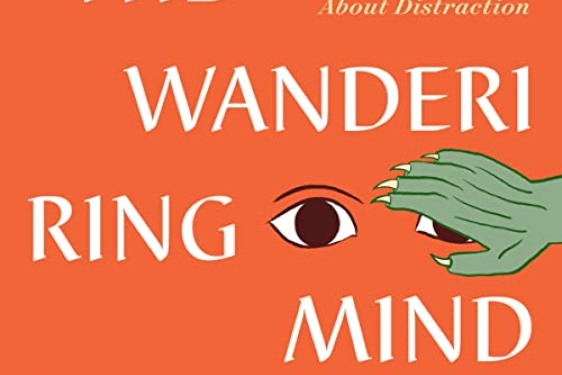 graphic with white text, eye and green hand on orange field