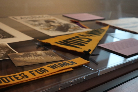 photo of historical documents display