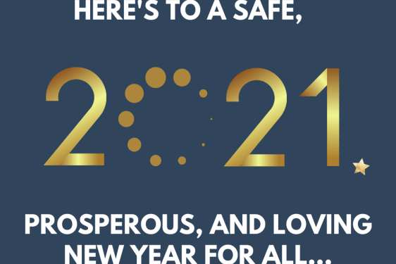 graphic of gold numbers and white letters on blue