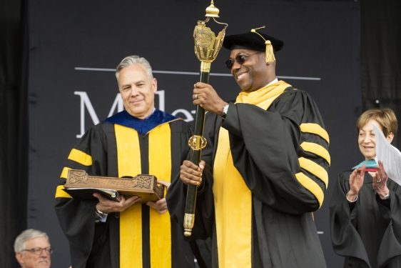 photo of two men in academic regalia